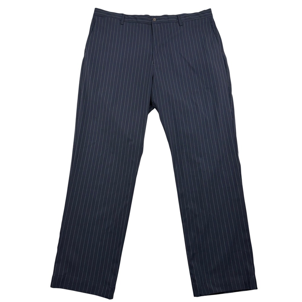 Polo Ralph Lauren Pants Mens 40x32 Navy Blue Pinstripe Stretch Classic Fit 1608